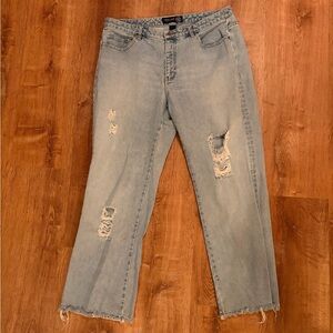 Venezia Women’s Distressed Jeans Size 18 Straight Leg High Rise